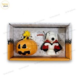Peanuts New Zrike 2025 Snoopy & Woodstock Halloween Salt & Pepper Shaker Set